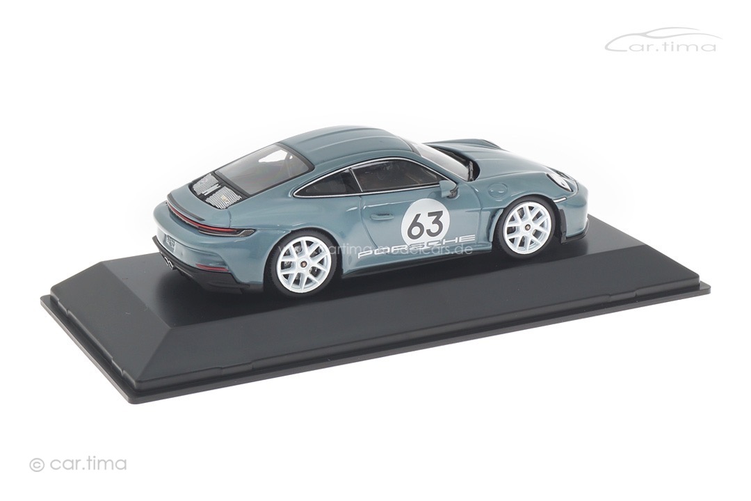 Porsche 911 (992) S/T Shoreblue met. Spark 1:43 WAP0203120R0ST