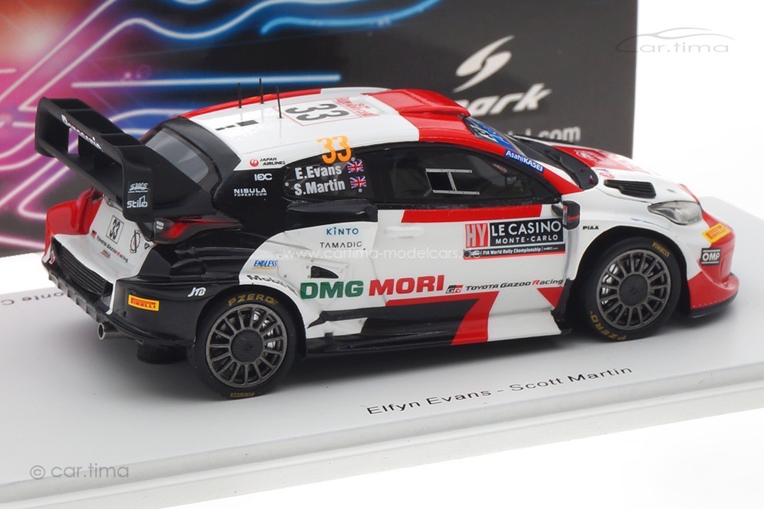 Toyota GR Yaris Rally1 Rallye Monte Carlo 2022 Evans/Martin Spark 1:43 S6691