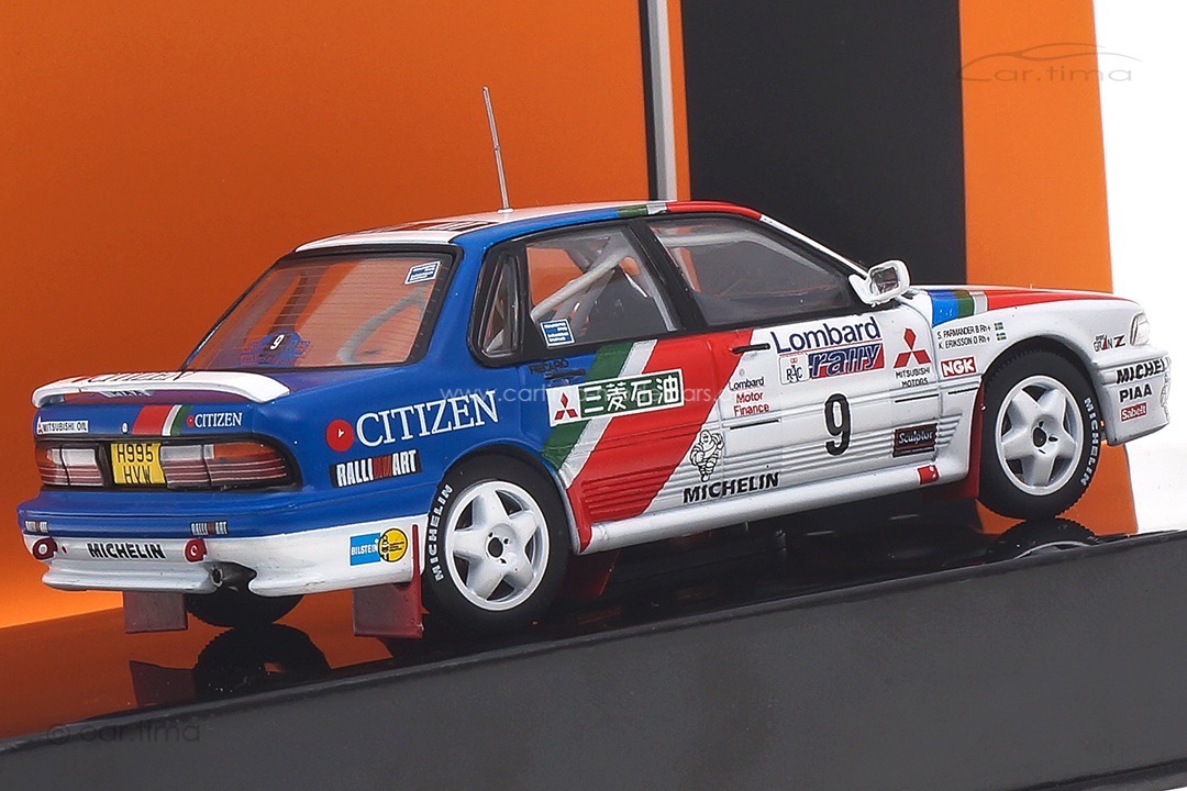 Mitsubishi Galant VR-4 RAC Rallye 1990 Eriksson/Parmander IXO 1:43 RAC346LQ