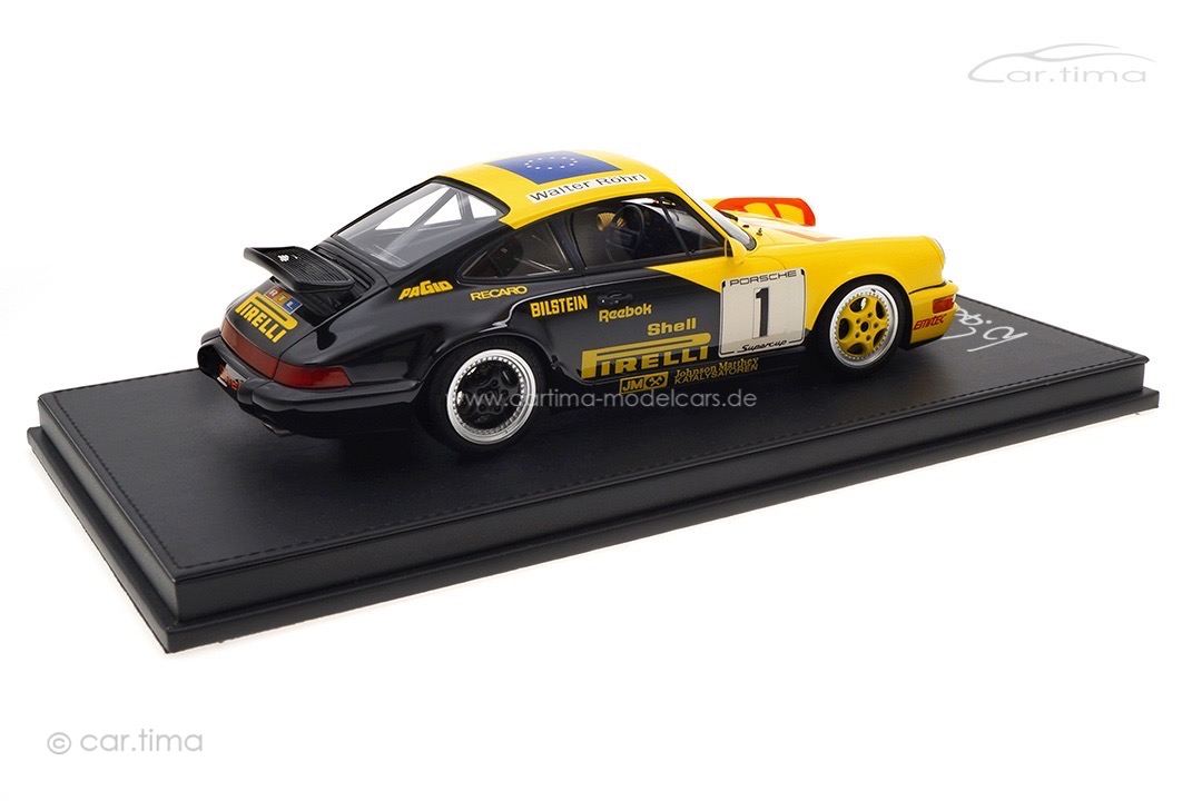 Porsche 911 (964) Supercup Monaco 1993 Originalsignatur Walter Röhrl car.tima 1:18