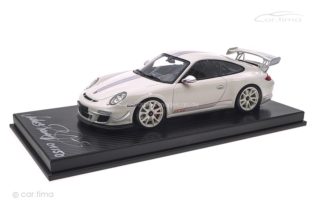 Porsche 911 (997 II) GT3 RS 4.0 Originalsignatur Andreas Preuninger Minichamps car.tima 1:18