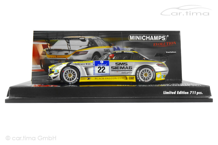 Mercedes-Benz SLS AMG GT3 24h Nürburgring 2011 Bleekemolen/Heyer Minichamps 1:43 437110322