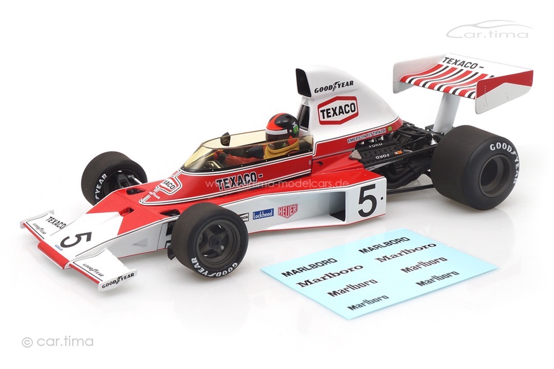 McLaren Ford M23 World Champion 1974 Emerson Fittipaldi Minichamps 1:18 186740005