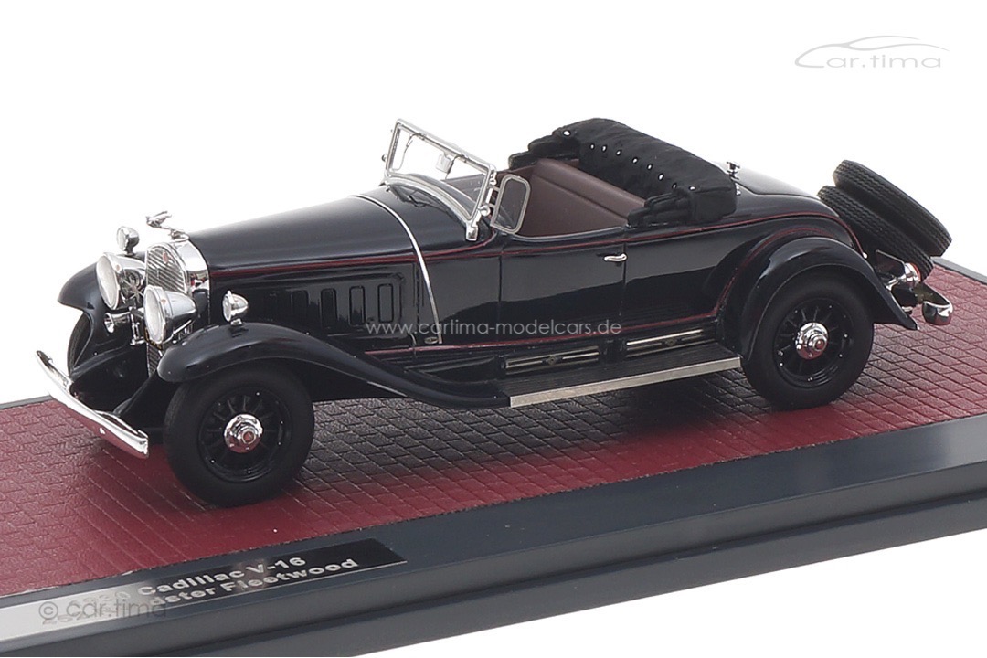 Cadillac V-16 452 Roadster Fleetwood 1930 blau offen Matrix 1:43 MX20301-451