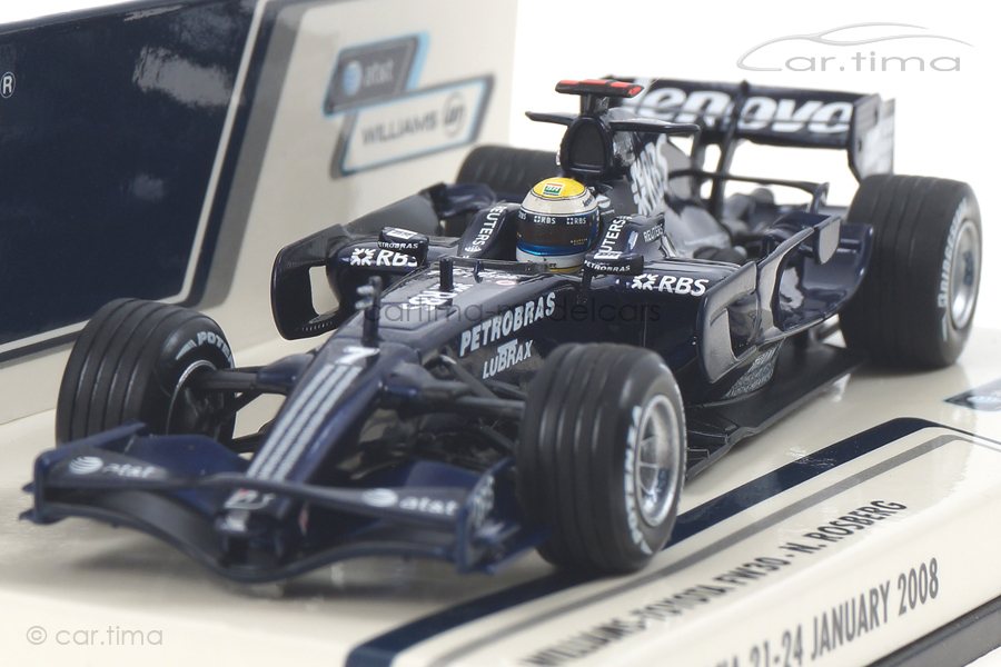 Williams Toyota FW30 Test Valencia 2008 Rosberg Minichamps 1:43 400080407