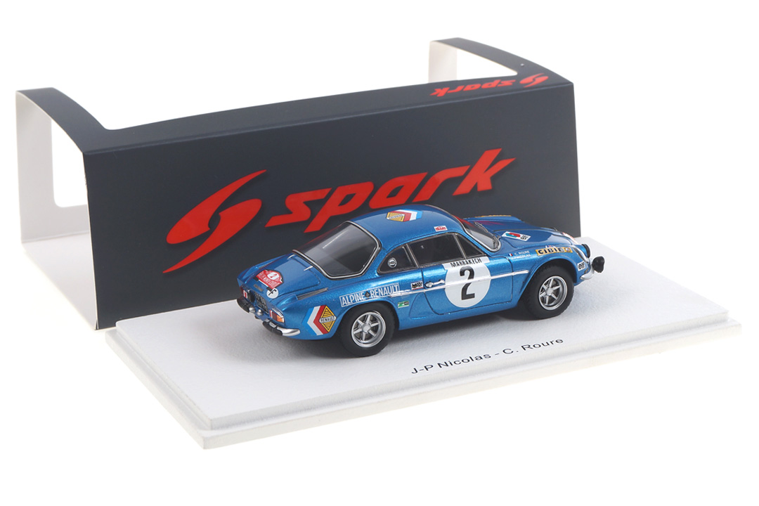 Alpine A110 Rallye Monte Carlo 1971 Nicolas/Roure Spark 1:43 S6108