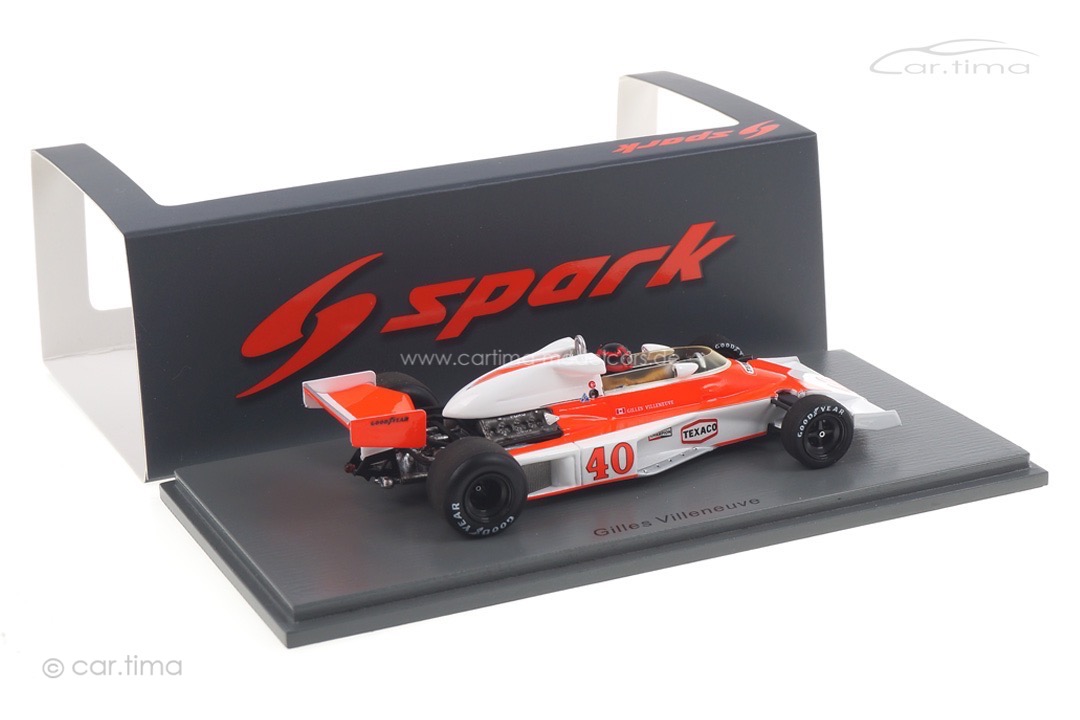 McLaren M23 British GP 1977 Gilles Villeneuve Spark 1:43 S5744