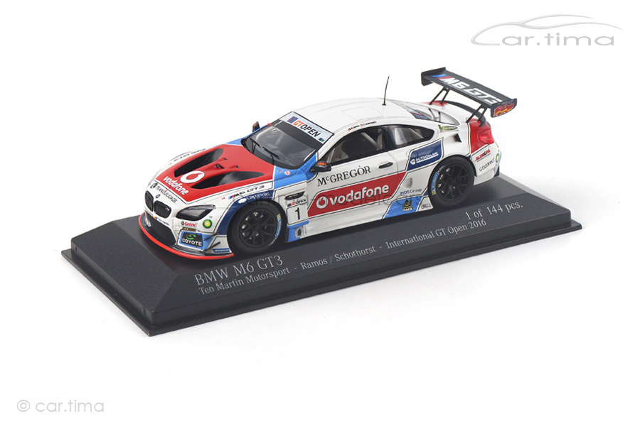 BMW M6 GT3 International GT Open 2016 Ramos/Schothorst Minichamps 1:43 437162651