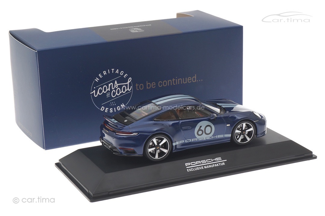 Porsche 911 (992) Sport Classic Enzianblaumet. Spark 1:43 WAP0200100PSCB