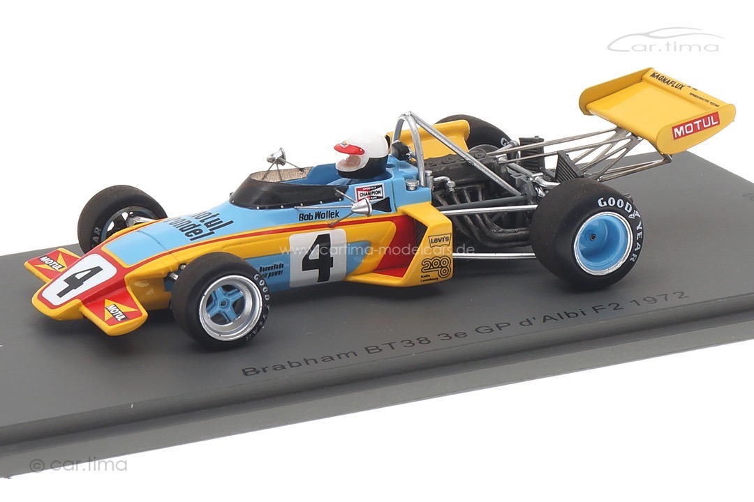 Brabham BT38 3e GP d'Albi F2 1972 Bob Wollek Spark 1:43 SF243