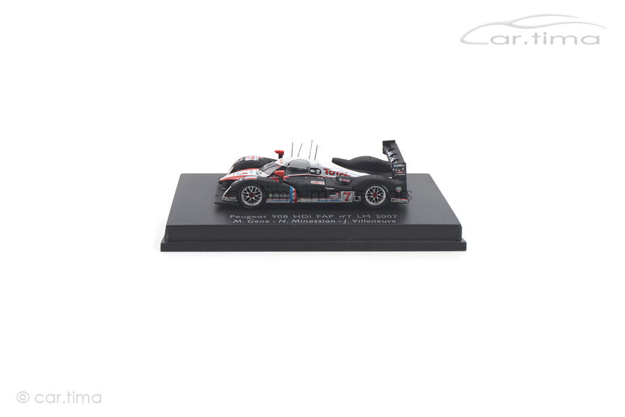 Peugeot 908 HDI FAP 24h Le Mans 2007 Gene/Minassian/Villeneuve Spark 1:87 87S012