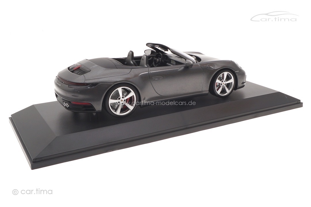 Porsche 911 (992) Carrera 4S Cabriolet Achatgrau Minichamps 1:18 155067336