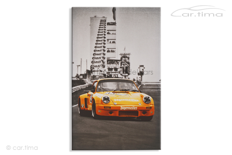 Kunstdruck auf Leinwand/Keilrahmen Porsche Carrera RSR 3.0 Nürburgring 1975 50x80 cm