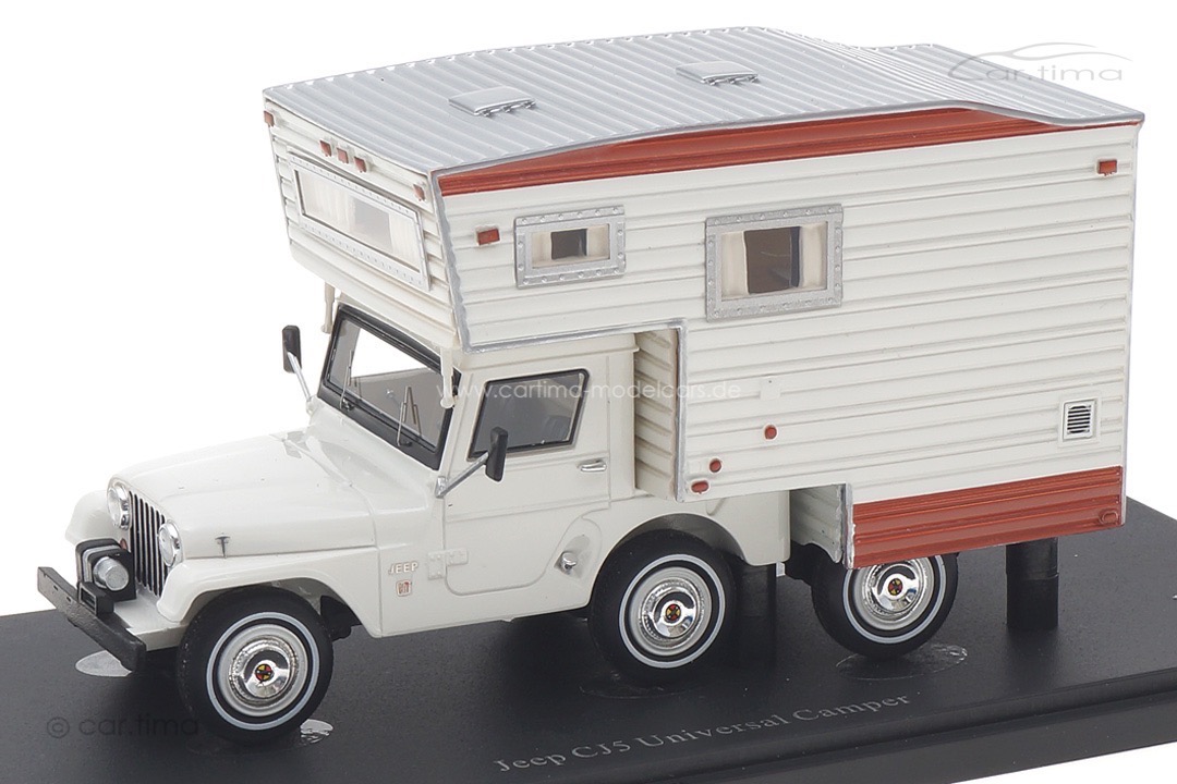 Jeep CJS Universal Camper 1969 weiß/braun autocult 1:43 09017