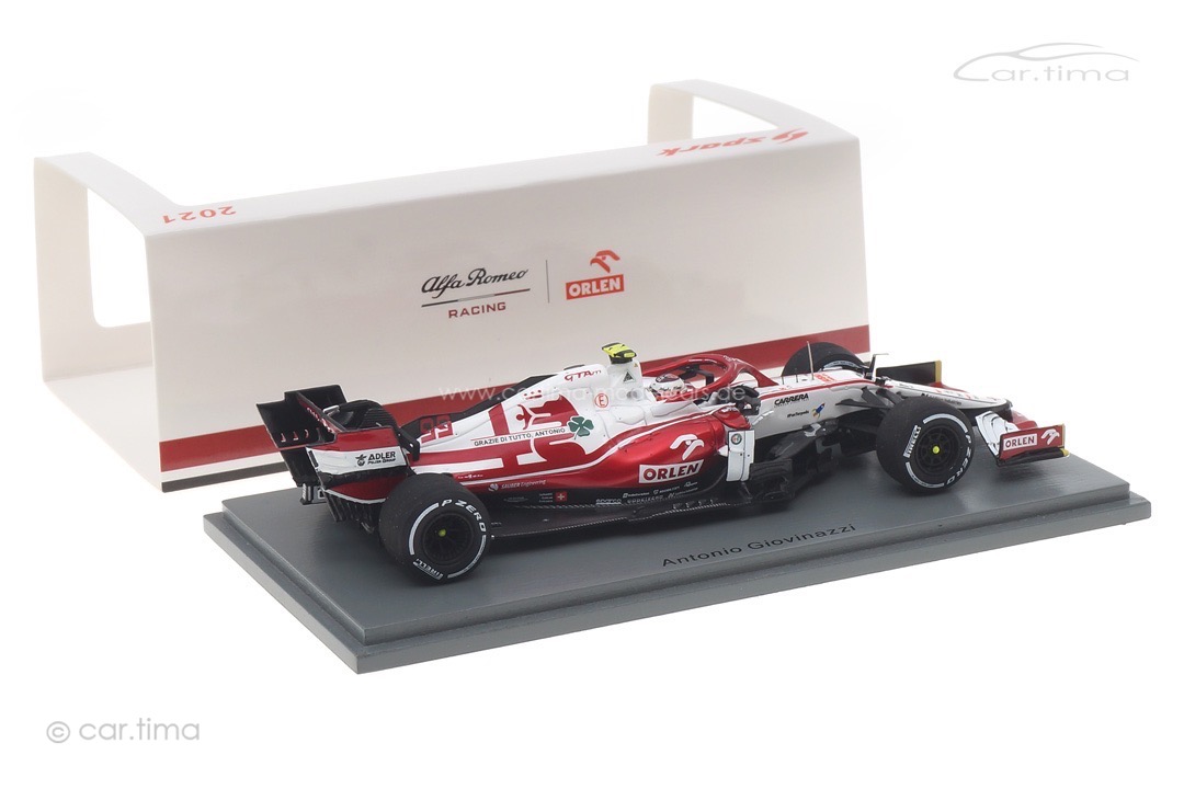 Alfa Romeo Racing ORLEN C41 GP Abu Dhabi 2021 Antonio Giovinazzi Spark 1:43 S7857