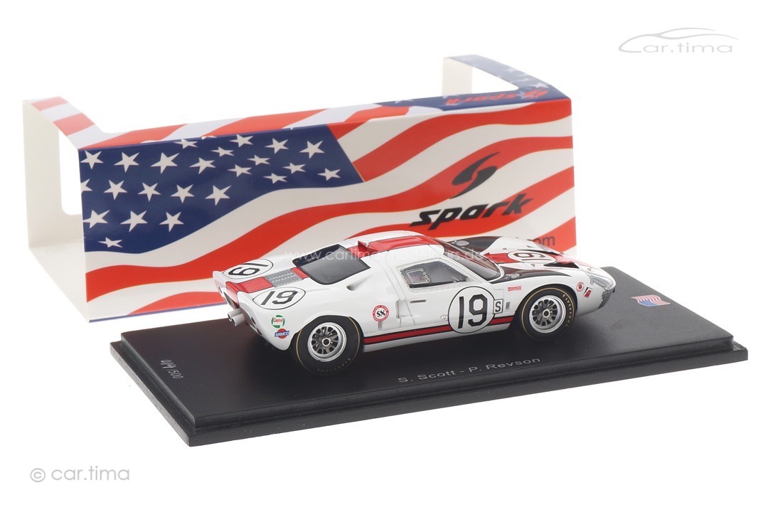 Ford GT40 12h Sebring 1966 Scott/Revson Spark 1:43 US251