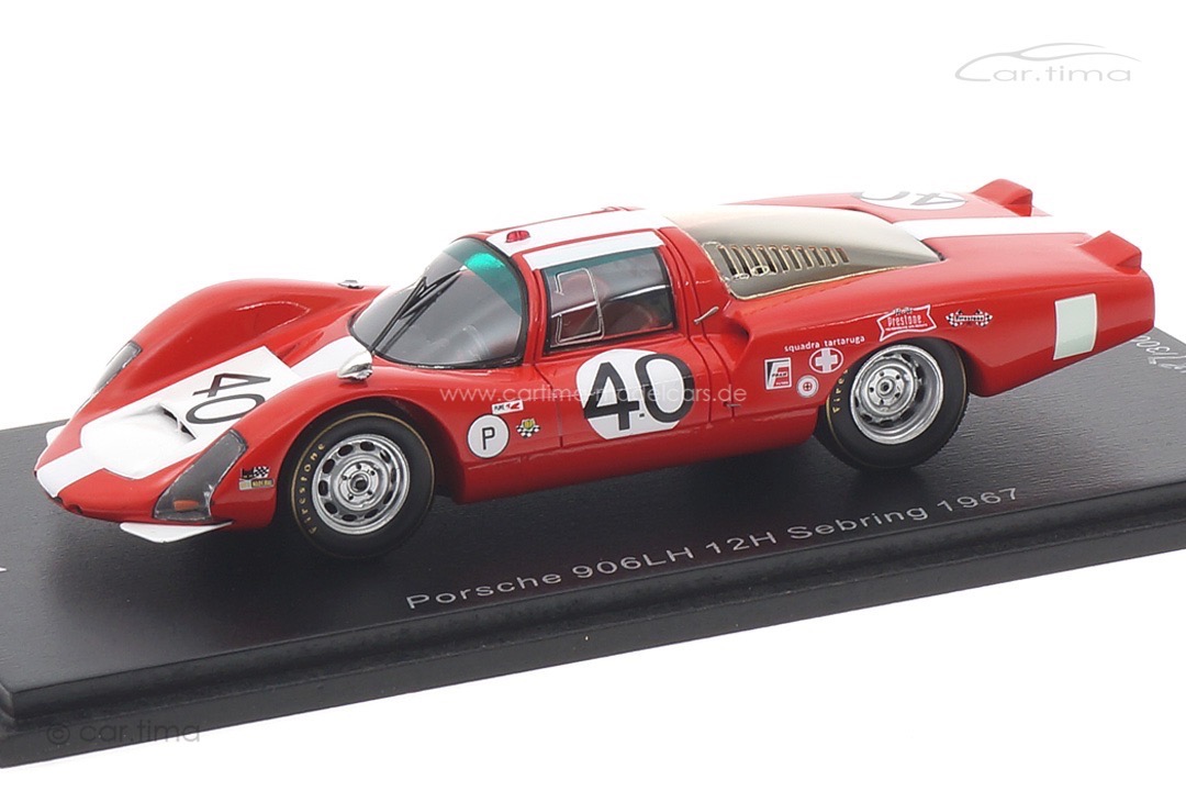 Porsche 906LH 12h Sebring 1967 Steinemann/Spoerry Spark 1:43 US268