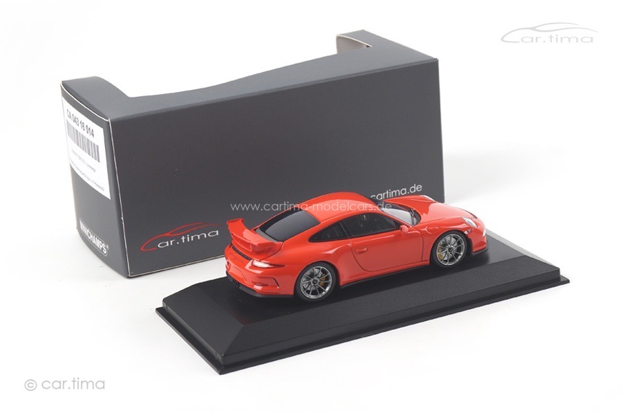 Porsche 911 (991) GT3 Lava orange Minichamps car.tima EXCLUSIVE 1:43 CA04316014