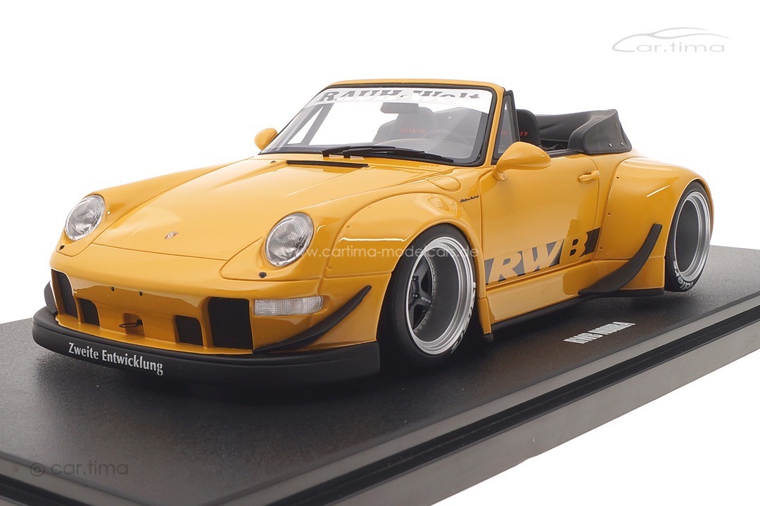 RWB Bodykit Nohra auf Basis Porsche 911 (964) gelb GT Spirit 1:18 GT450