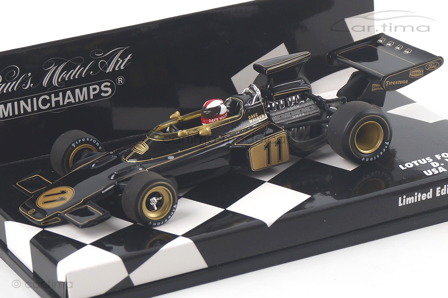 Lotus Ford 72 USA GP 1972 Dave Walker Minichamps 1:43 400720011