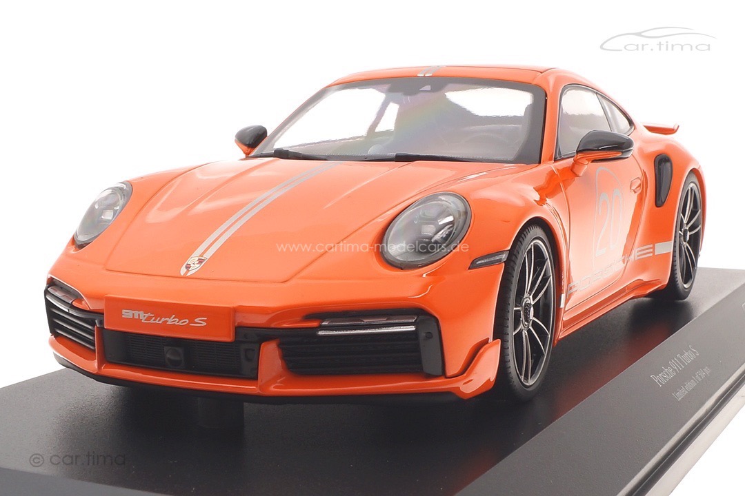 Porsche 911 (992) Turbo S Sport Design China Edition Gulforange Minichamps 1:18 155069171