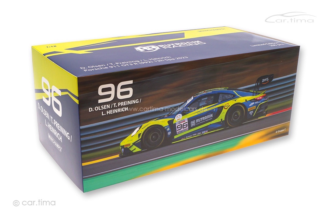 Porsche 911 (992) GT3 R 24h Spa 2023 Heinrich/Olsen/Preining Minichamps 1:18 113237096