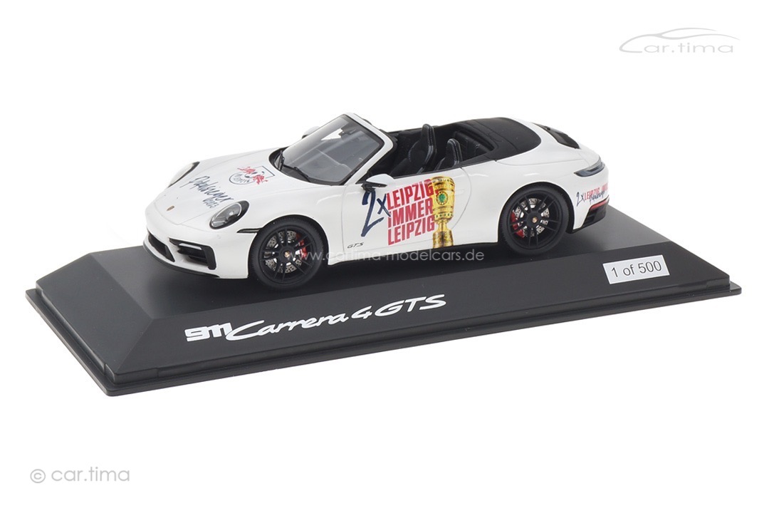 Porsche 911 (992) Carrera 4 GTS Cabrio RB Leipzig Pokalsieger 2023 Spark 1:43 WAXL2000014