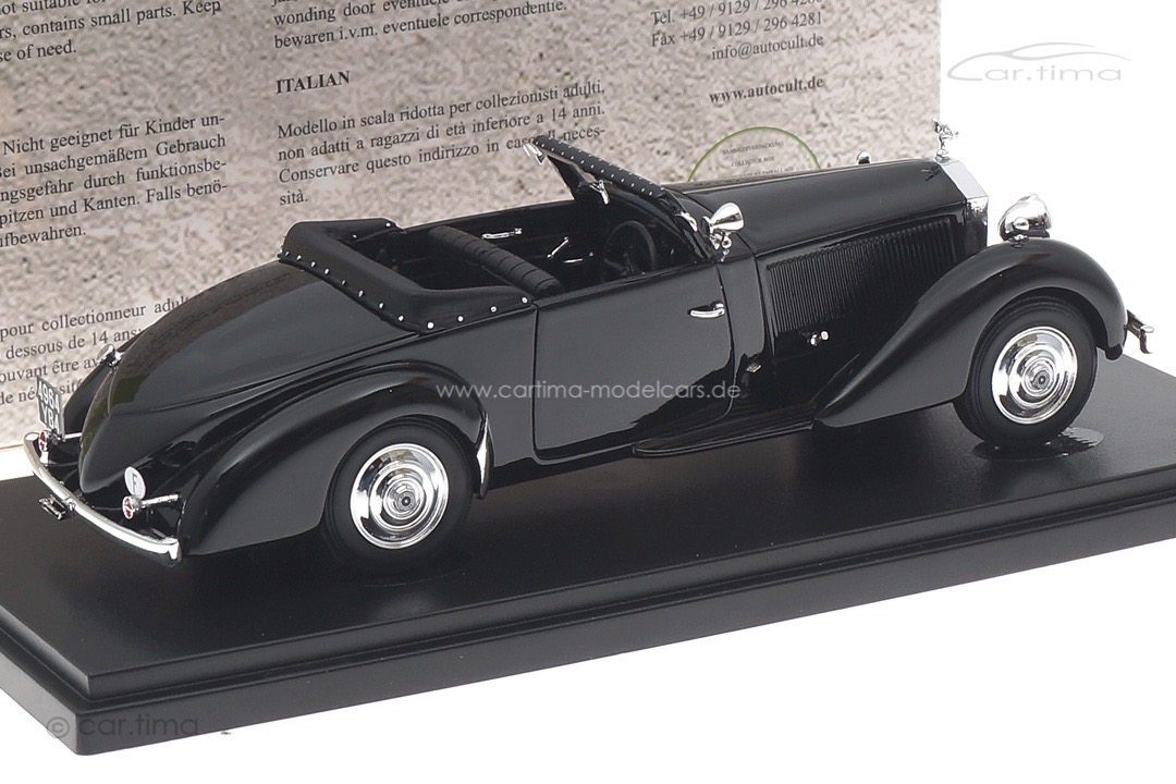 Rolls Royce Phantom II Continental Binder 1930 schwarz autocult 1:43 05041