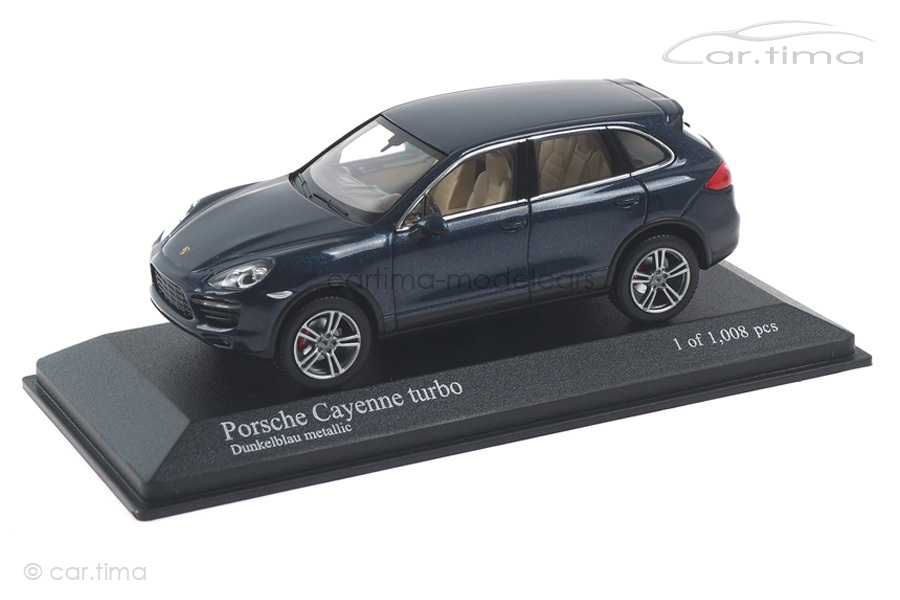 Porsche Cayenne Turbo (958) 2010 blau met. Minichamps 1:43 400069270