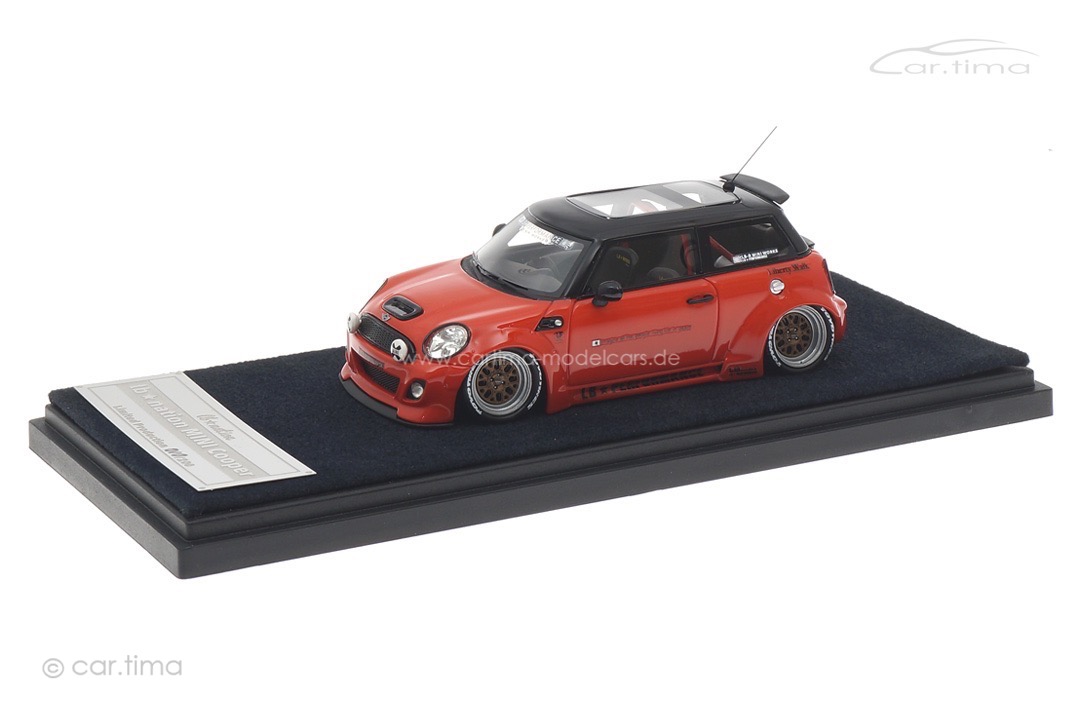 LB Nation Mini Cooper (R56) orange/schwarz Engup Models 1:43 343356-SO