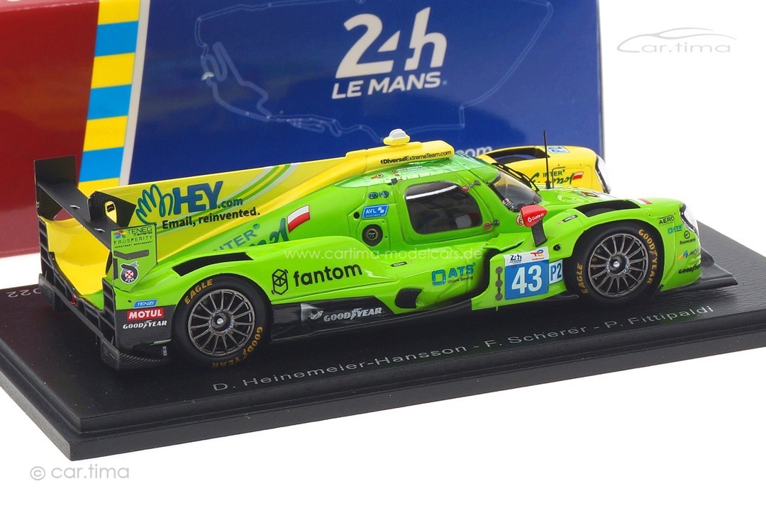 Oreca 07-Gibson 24h Le Mans 2022 Heinemeier-Hansson/Scherer/Fittipaldi Spark 1:43 S8636