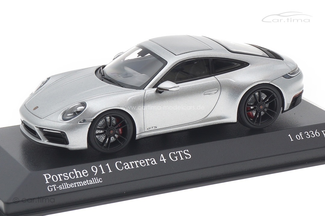 Porsche 911 (992) Carrera 4 GTS GT-Silbermet. Minichamps 1:43 410063004