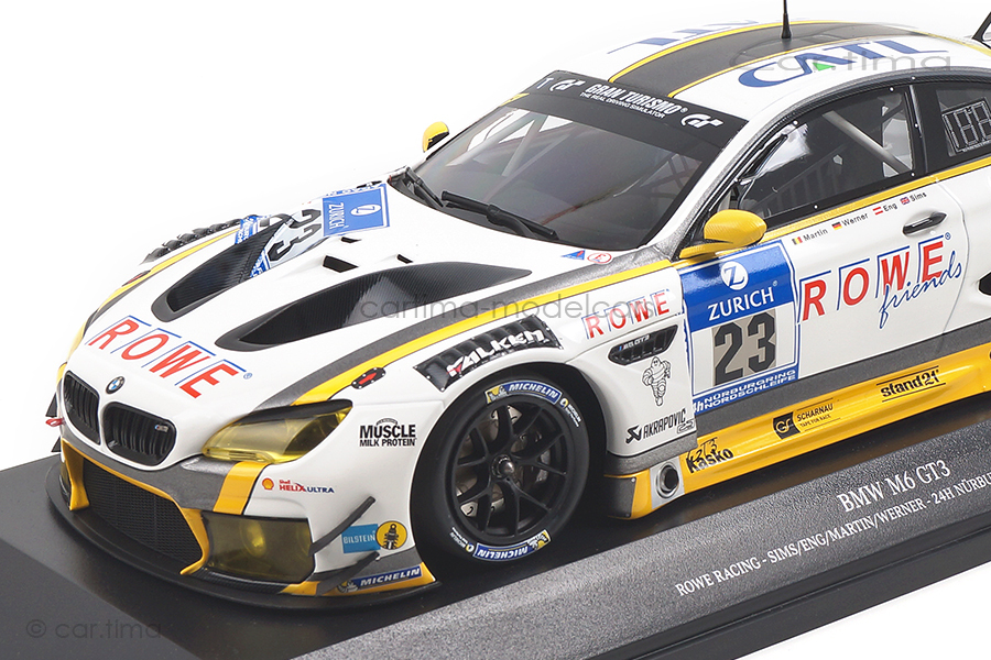 BMW M6 GT3 24h Nürburgring 2016 Eng/Martin/Sims/Werner Minichamps 1:18 155162623