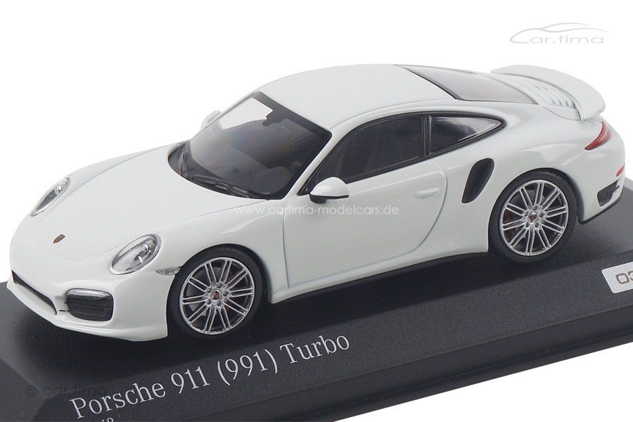 Porsche 911 (991) Turbo Weiß/Interieur schwarz Turbo Set Minichamps 1:43 CA04316058