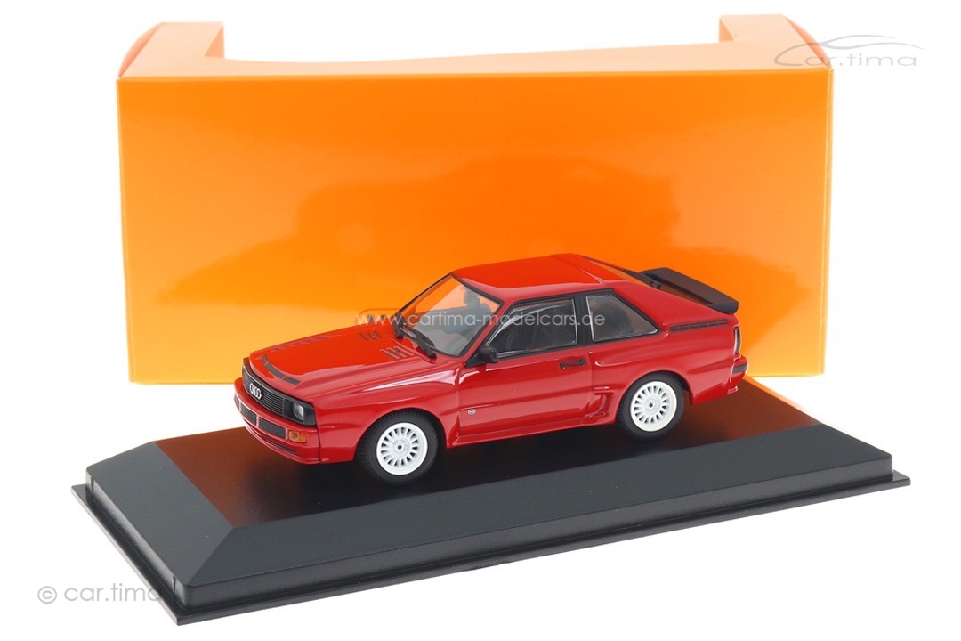 Audi Sport quattro 1984 rot/Rad weiß Minichamps 1:43 940012120