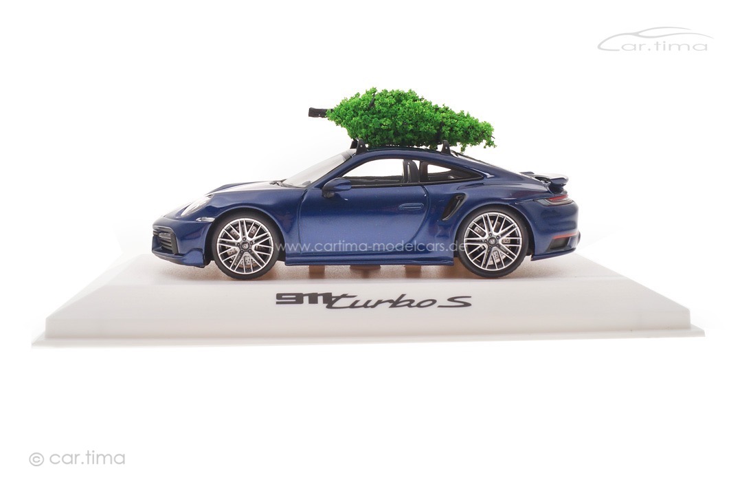 Porsche 911 (992) Turbo S Enzianblaumet. X-Mas 1:43 WAP0201640SXMAS