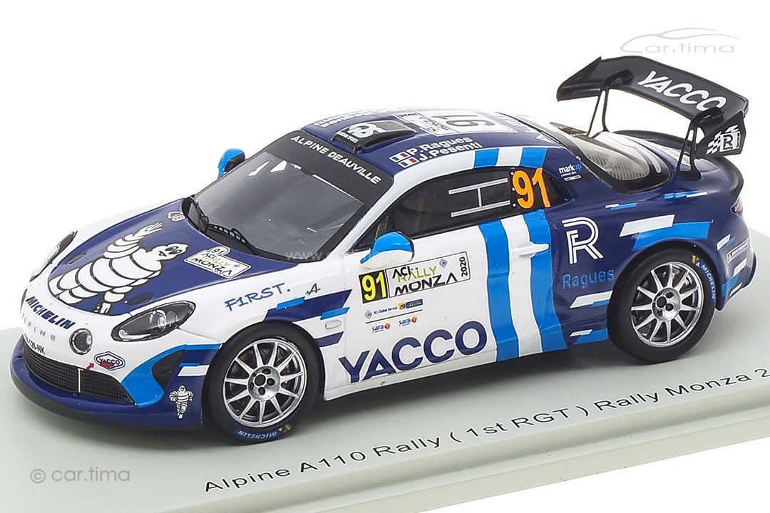 Alpine A110 Rally RGT Winner RGT Rally Monza 2020 Ragues/Pesenti Spark 1:43 S6573