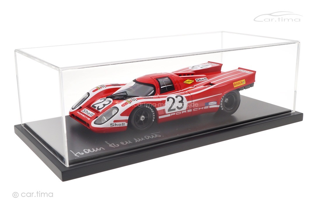 Porsche 917K Winner 24h Le Mans 1970 Originalsignatur Hans Herrmann Norev 1:18 187586-SIG