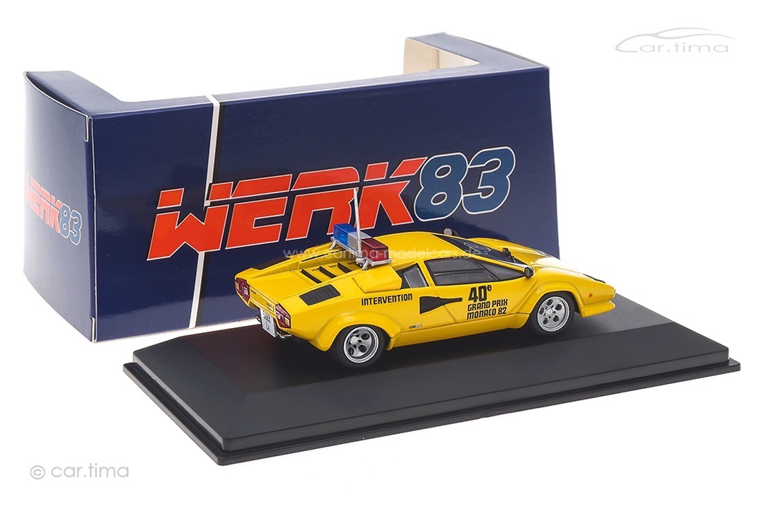 Lamborghini Countach Safety Car Monaco GP 1982 Werk83 1:43 W83430007