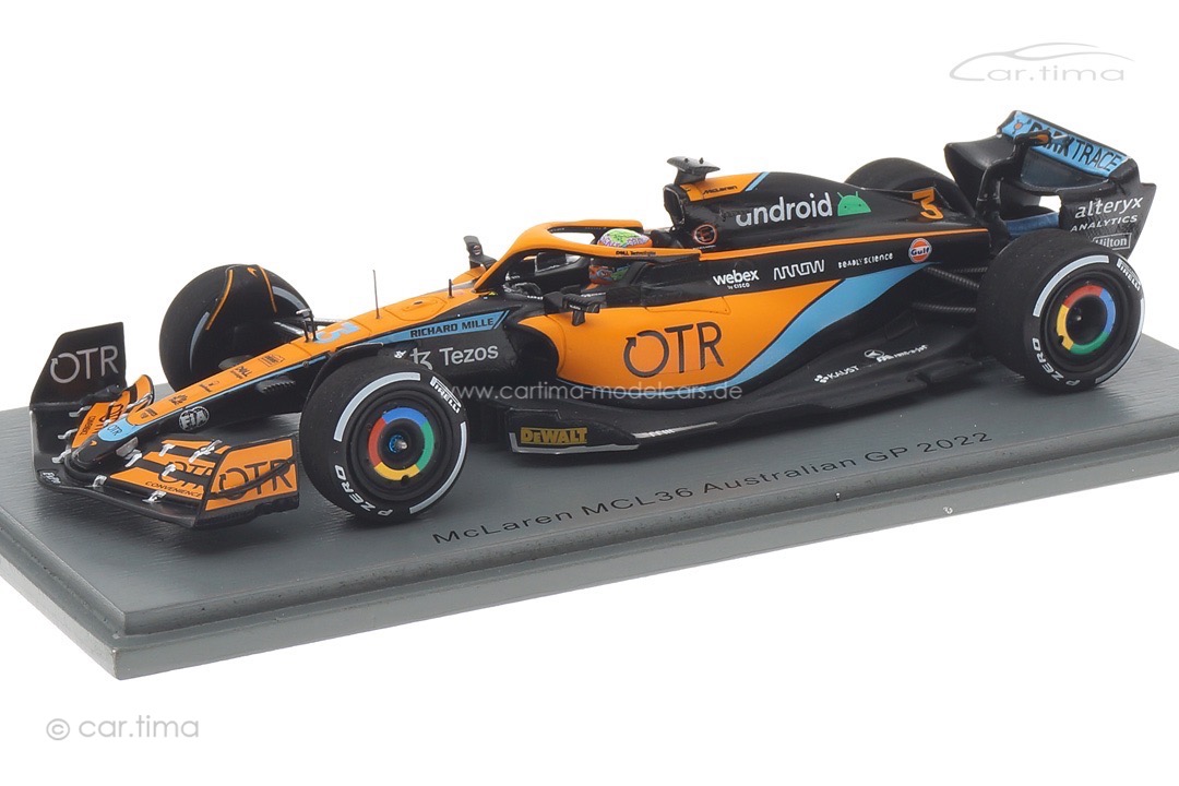 McLaren MCL36 GP Australien 2022 Daniel Ricciardo Spark 1:43 S8528