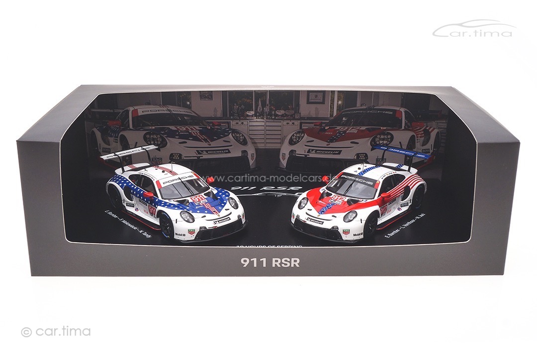 Set Porsche 911 RSR 12h Sebring 2020 #911 / #912 Spark 1:43 WAP0200120P0FW