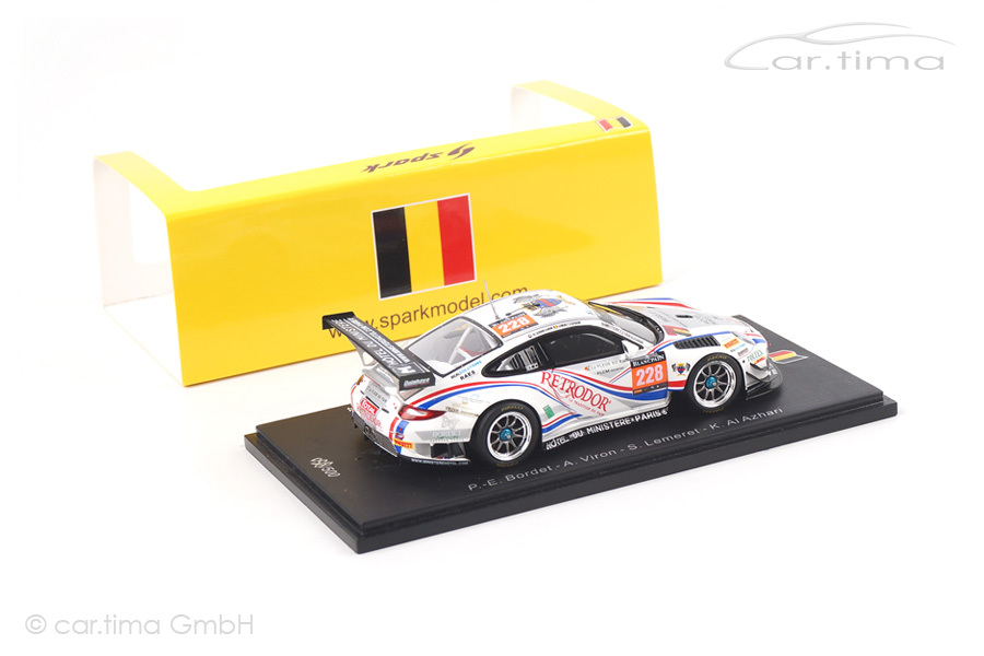 Porsche 911 (997 II) GT3 R 24h Spa 2014 Bordet/Lemeret/Al Azhari Spark 1:43 SB084