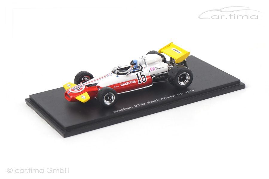 Brabham BT33 GP Südafrika 1971 Dave Charlton Spark 1:43 S4339