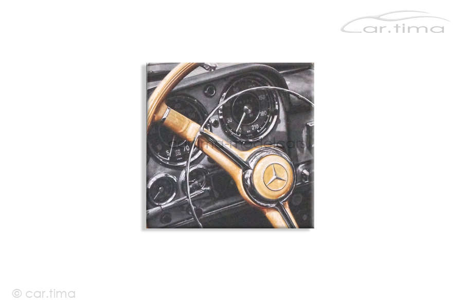 Kunstdruck auf Leinwand/Keilrahmen Mercedes-Benz 190 SL Interior 45x45 cm