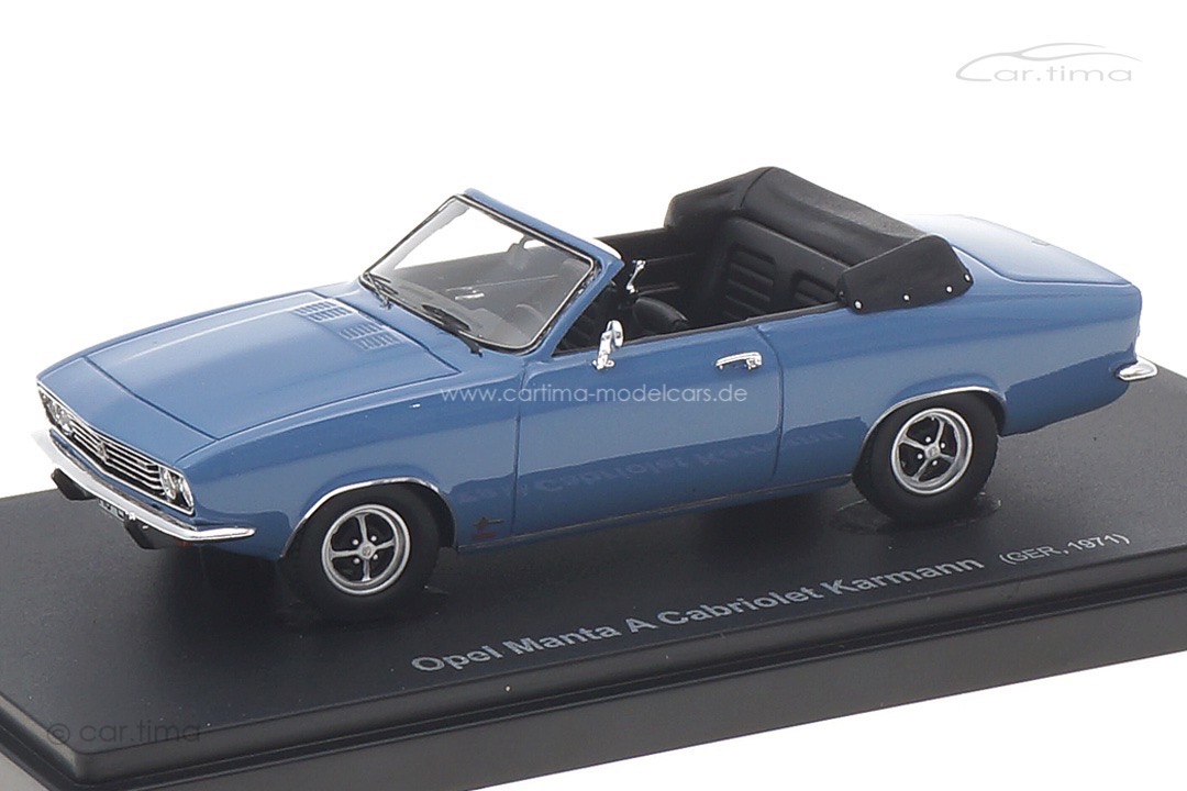 Opel Manta A Cabriolet Karmann 1971 blau Avenue43 1:43 60086