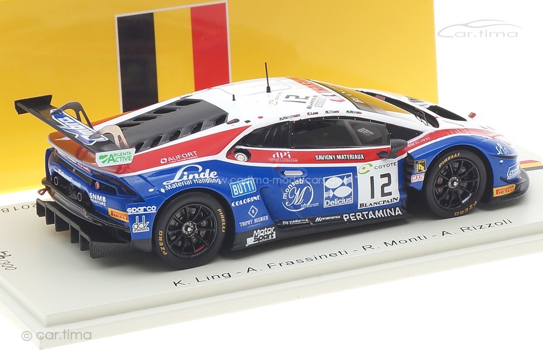 Lamborghini Huracán GT3 24h Spa 2018 Ling/Frassineti/Monti/Rizzoli Spark 1:43 SB305