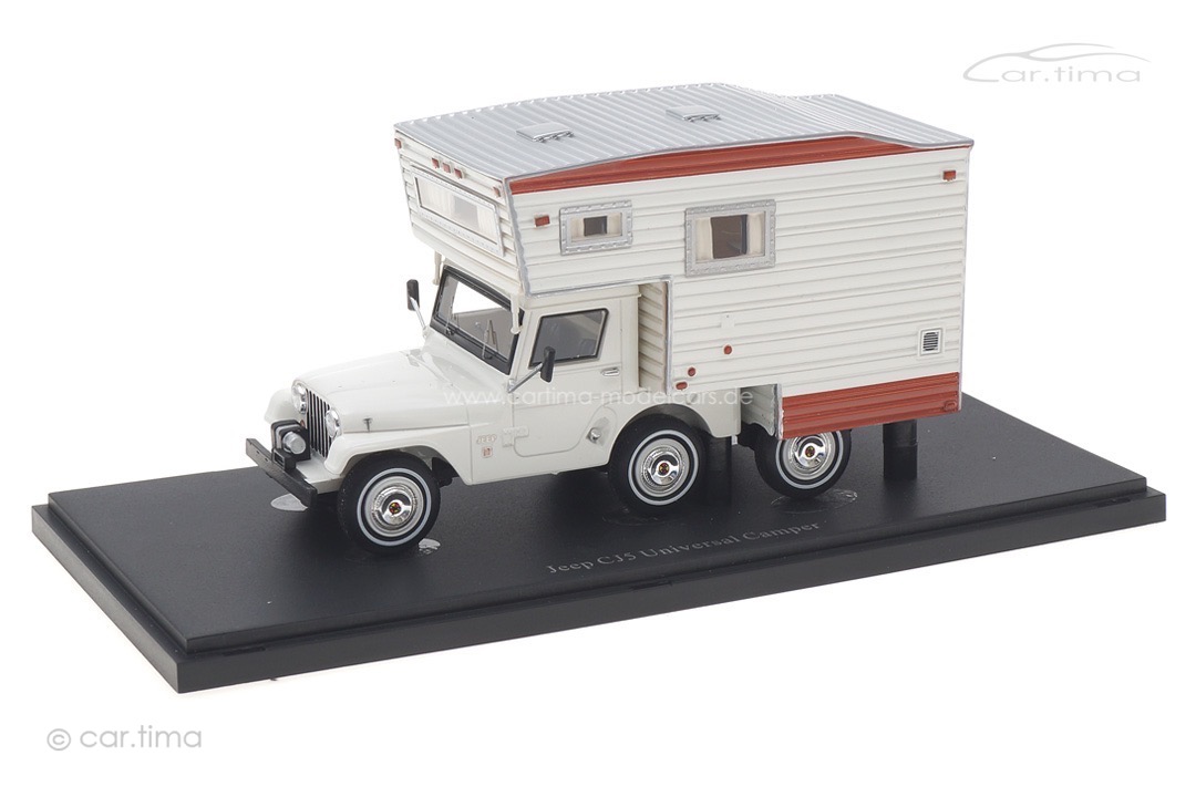 Jeep CJS Universal Camper 1969 weiß/braun autocult 1:43 09017