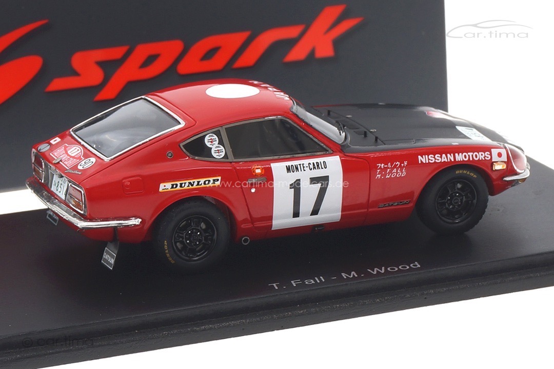 Datsun 240Z Rallye Monte Carlo 1973 Fall/Wood Spark 1:43 S6285