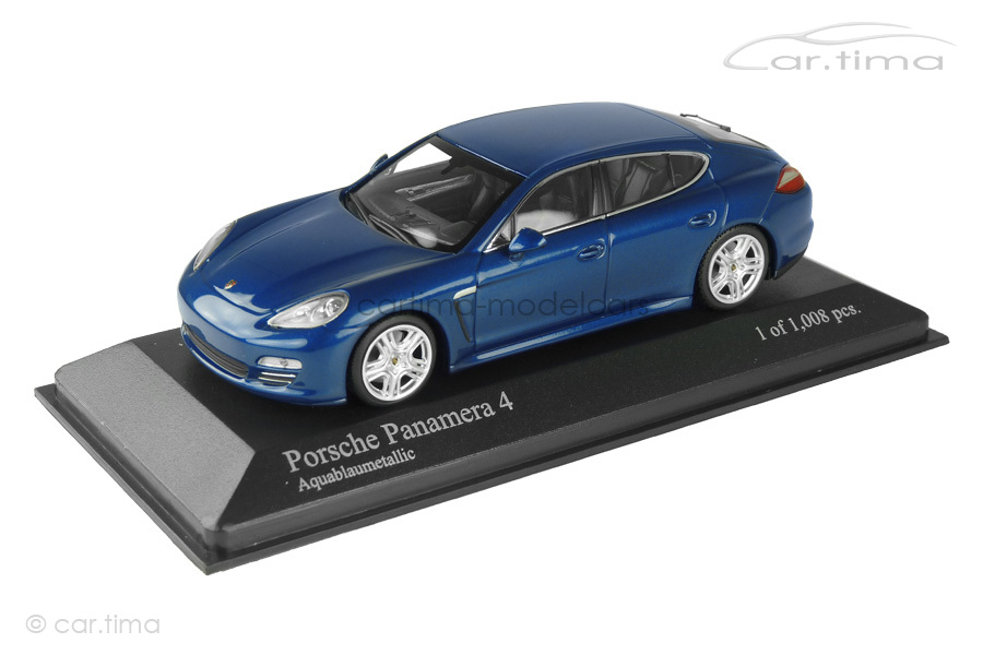 Porsche Panamera 4 (970.1) Saphirblau met. Minichamps 1:43 400068220