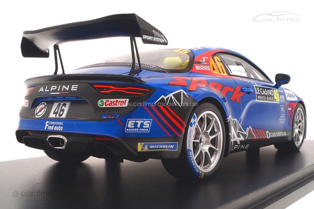 Alpine A110 Rally Rallye Monte Carlo 2022 Guigou/Bronner Spark 1:18 18S710